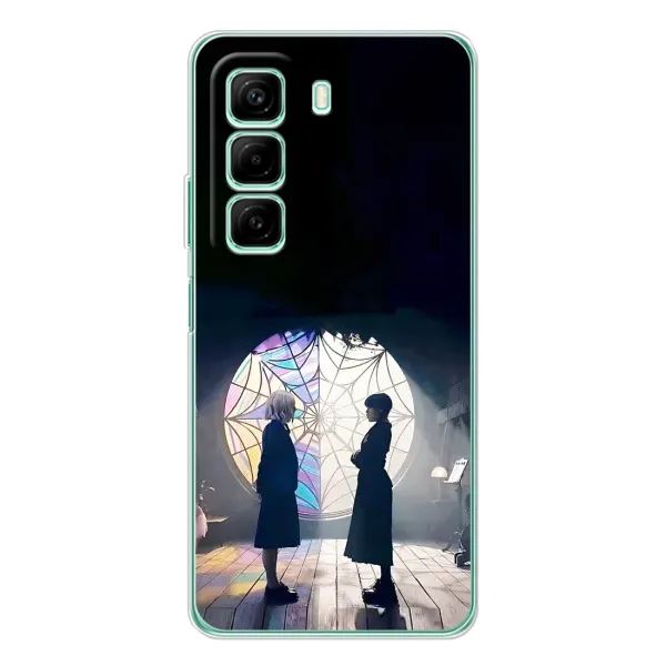Чехол с рисунком «Уэнсдей и Энди» для Infinix Hot 60 Чехол с рисунком «Уэнсдей и Энди» для Infinix Hot 60