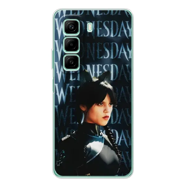 Чехол с рисунком «Уэнздей с ушками» для Infinix Hot 60 Чехол с рисунком «Уэнздей с ушками» для Infinix Hot 60