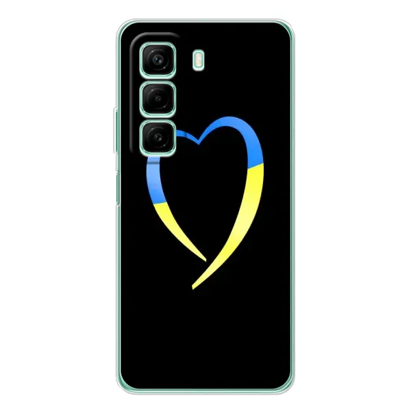 Чехол с рисунком «Украинское сердце» для Infinix Hot 60 Чехол с рисунком «Украинское сердце» для Infinix Hot 60