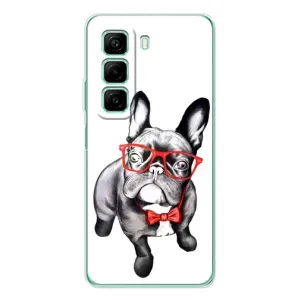Бампер для Infinix Hot 60 з картинкою "Песики" (В окулярах)