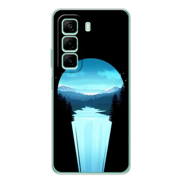 Чехол с рисунком «Синий Водопад» для Infinix Hot 60 Чехол с рисунком «Синий Водопад» для Infinix Hot 60