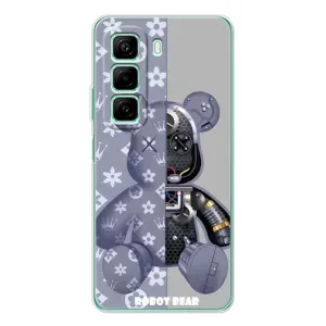 Силіконовий чохол для Infinix Hot 60i (Ведмідь Louis Vuitton)
