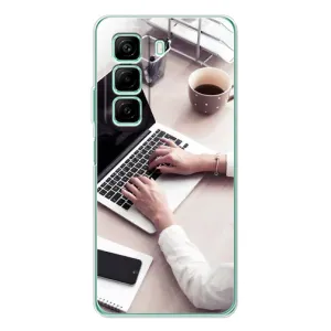 Силиконовый бампер (Работники) на Infinix Hot 60i (Офисный работник)