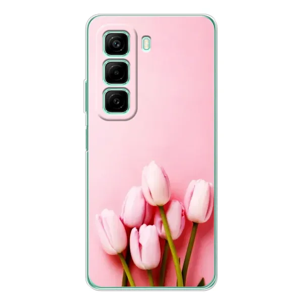 Чехол с рисунком «Розовые тюльпаны» для Infinix Hot 60i Чехол с рисунком «Розовые тюльпаны» для Infinix Hot 60i
