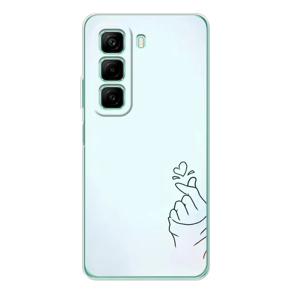 Чехол с рисунком «Сердце на голубом» для Infinix Hot 60i Чехол с рисунком «Сердце на голубом» для Infinix Hot 60i