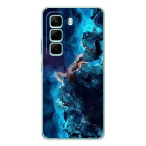 Чехлы с тематикой "Мрамор" на Хот 60и (Синий мрамор)