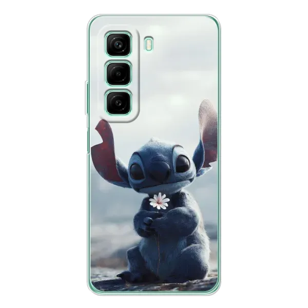 Чехол с рисунком «Стич с цветочком» для Infinix Hot 60i Чехол с рисунком «Стич с цветочком» для Infinix Hot 60i