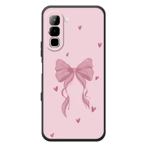 Чохол банти для Infinix Hot 70 (Бант на рожевому)