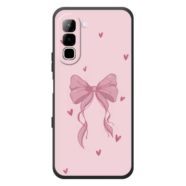 Чехол с рисунком «Бант на розовом» для Infinix Hot 70 Чехол с рисунком «Бант на розовом» для Infinix Hot 70