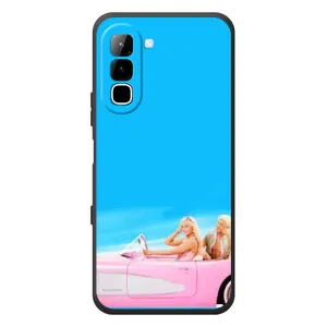Силиконовый Чехол Барби Фильм на Infinix Hot 70 (Барби и Кен)