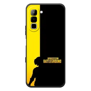 Чехол (TPU) с картинкой "Лого Пабг" на Инфиникс Хот 70 (Battlegrounds)
