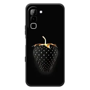 Чохол з зображенням смачної їжі для Infinix Hot 70 (Чорна полуниця)