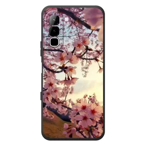 Чехол с принтом САКУРЫ на Infinix Hot 70 (Цветущая сакура)