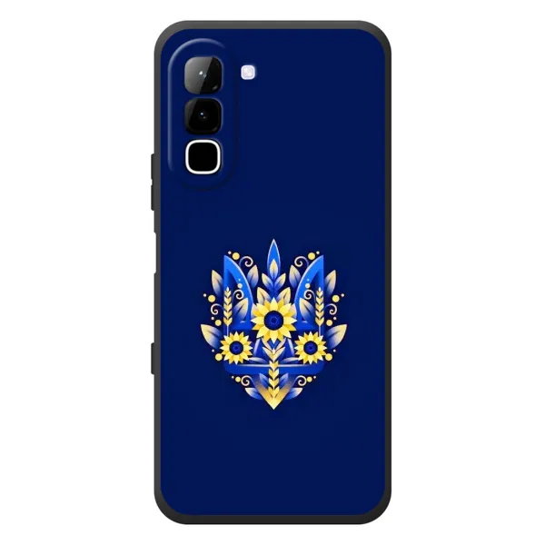 Чехол с рисунком «Цветущий Герб» для Infinix Hot 70