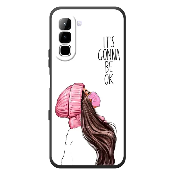 Чехол с рисунком «Девушка в маске» для Infinix Hot 70 Чехол с рисунком «Девушка в маске» для Infinix Hot 70
