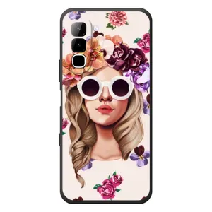 Чохол з картинкою Модні Дівчата Infinix Hot 70 (Дівчина в окулярах)