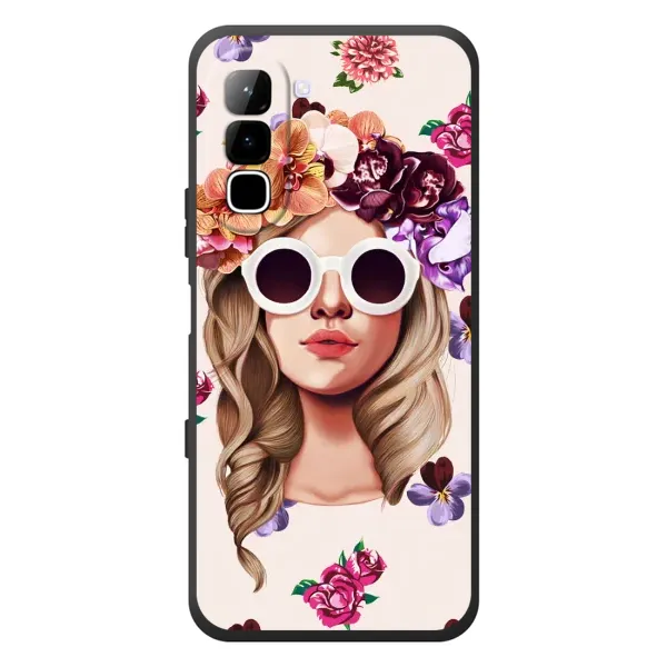 Чехол с рисунком «Девушка в очках» для Infinix Hot 70 Чехол с рисунком «Девушка в очках» для Infinix Hot 70