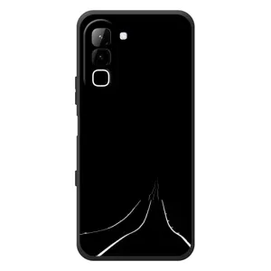 Чехол с картинками на черном фоне для Infinix Hot 70 (Дорога)
