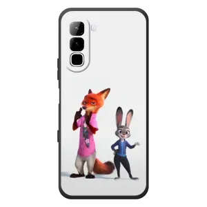 Силіконовий чохол з принтом Зоотрополіс для Infinix Hot 70 (Джуді і Нік)