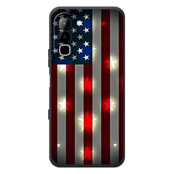 Чехол с рисунком «Флаг США 2» для Infinix Hot 70 Чехол с рисунком «Флаг США 2» для Infinix Hot 70