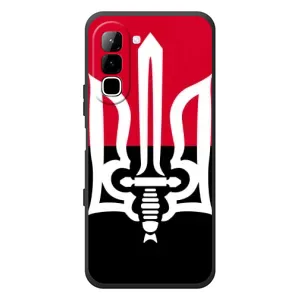 Чохли УПА (Червоно-Чорний) на Infinix Hot 70 (Герб України)