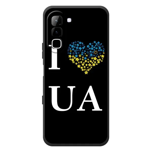 Чехол с рисунком «I Love UA» для Infinix Hot 70 Чехол с рисунком «I Love UA» для Infinix Hot 70