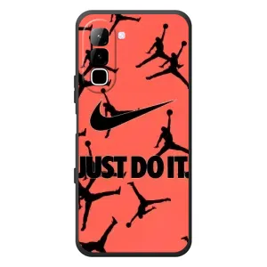 Силиконовый Чехол Nike Air Jordan на Инфиникс Хот 70 (Just Do It)