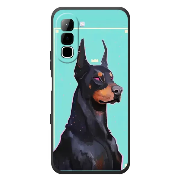 Чехол с рисунком «Король доберман» для Infinix Hot 70 Чехол с рисунком «Король доберман» для Infinix Hot 70