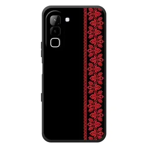 Силіконовый Чохол на Infinix Hot 70 (Червона вишиванка)
