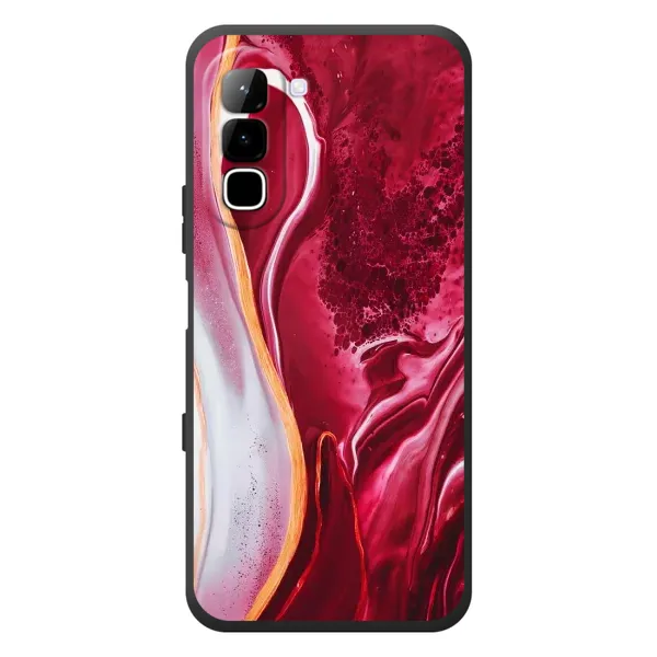 Чехол с рисунком «Красный мрамор» для Infinix Hot 70 Чехол с рисунком «Красный мрамор» для Infinix Hot 70