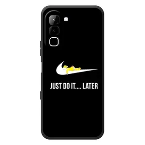 Силиконовый Чехол на Infinix Hot 70 с картинкой Nike (Later)