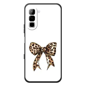 Чохол банти для Infinix Hot 70 (Леопардовий бант)
