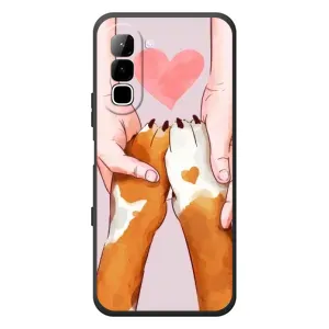 Чохол (ТПУ) Милі песики для Infinix Hot 70 (Любов до собак)