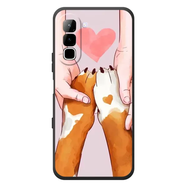 Чехол с рисунком «Любовь к собакам» для Infinix Hot 70 Чехол с рисунком «Любовь к собакам» для Infinix Hot 70