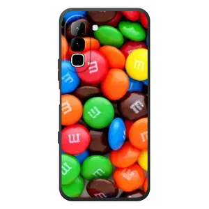 Чохол з зображенням смачної їжі для Infinix Hot 70 (Різнокольорові M&M'S)