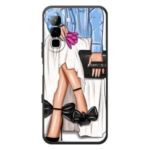 Силіконовый Чохол на Infinix Hot 70 з картинкой Модных девушек (Мода)