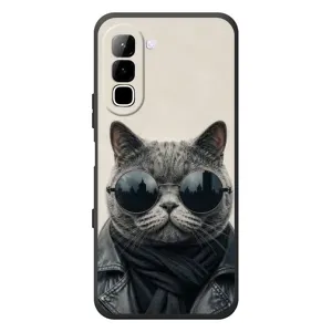 Чохол на тематику: Коти для Infinix Hot 70 (Модний кіт)