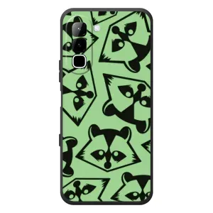 Силіконовий Чохол з Энотами на Infinix Hot 70 (Мордочки Єнота)