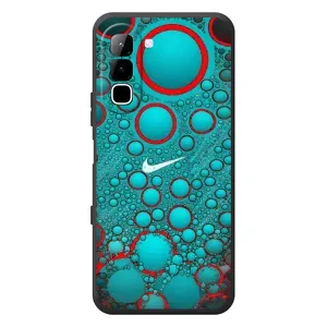 Силиконовый Чехол на Infinix Hot 70 с картинкой Nike (Найк зеленый)