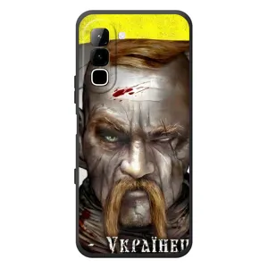 Чехол с картинкой (Патриотический КОЗАК) на Infinix Hot 70 (Одноглазый Козак)