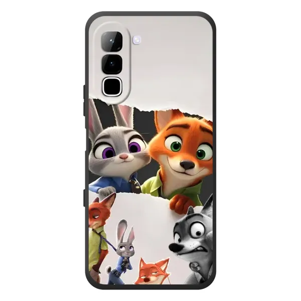 Чехол с рисунком «Персонажи Зоо» для Infinix Hot 70 Чехол с рисунком «Персонажи Зоо» для Infinix Hot 70