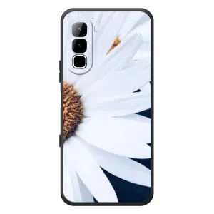 Чохол з ромашками на Infinix Hot 70 (Пів ромашки)