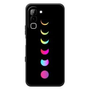 Чехол (ТПУ) с планетами на Infinix Hot 70 (Полнолуние)