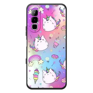Чехол Unicorn на Infinix Hot 70 (Радуга и Единорог)