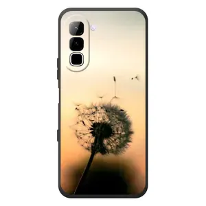 Силиконовый Чехол с одуванчиками на Infinix Hot 70 (Роздумаханый одуванчик)