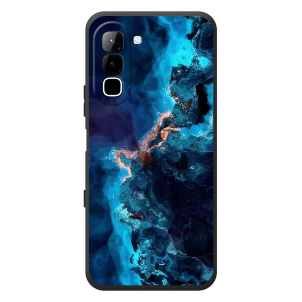 Чехол с рисунком «Синий мрамор» для Infinix Hot 70 Чехол с рисунком «Синий мрамор» для Infinix Hot 70