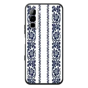 Силіконовый Чохол на Infinix Hot 70 з картинкой Вишиванки (Синя вишиванка)