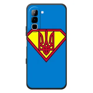 Чехол с картинкой (Патриотический ГЕРБ) на Infinix Hot 70 (Super - Герб)