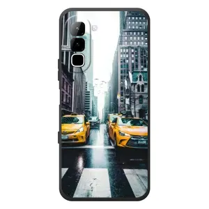 Силиконовый бампер (Работники) на Infinix Hot 70 (Такси)