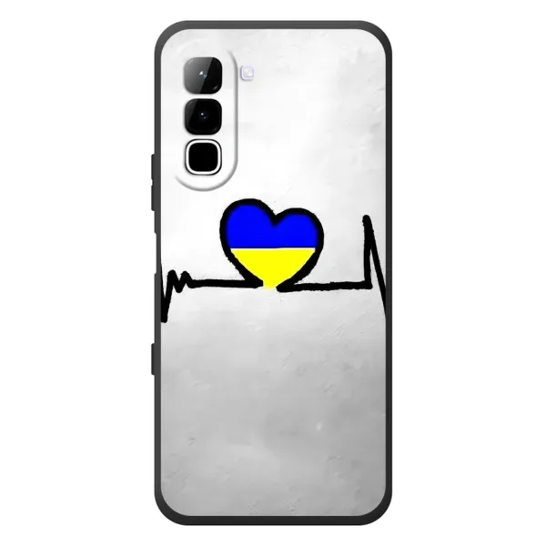 Чехол с рисунком «Украинская кардиограмма» для Infinix Hot 70 Чехол с рисунком «Украинская кардиограмма» для Infinix Hot 70